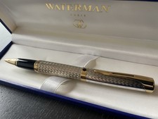 Kugelschreiber Waterman aus Silber geflochten Muster