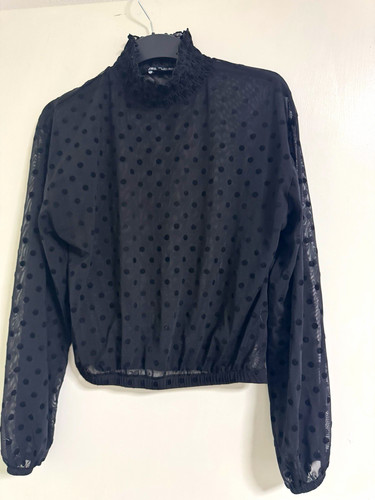 Zara damen bluse schwarz - zara,