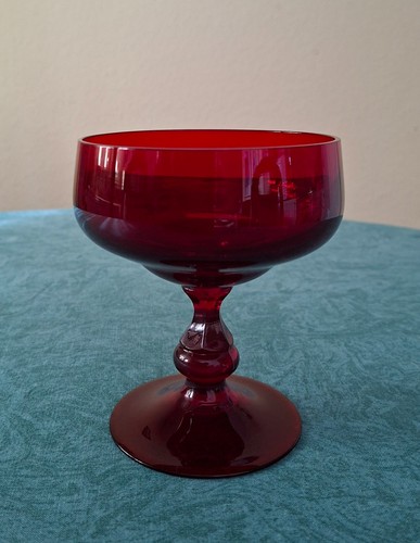 Kleine rote glasschale - kleine, mit
