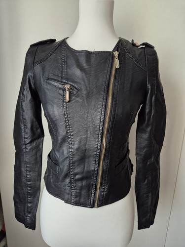 Damen kunstlederjacke s - damen,
