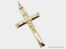 Toller 585er Gold Anhänger, Kreuz gebrauchter Schmuck (1761)