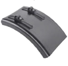 Kotflügel LKW Anhänger NFZ Trecker Kunststoff B:540 / L:810 mm m.Haltern L288318