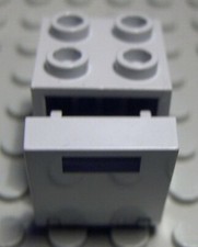 Lego Schrank 2x2x2 new Grau mit new Grauer Tür                            (1218)