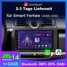 Android 14 CarPlay Für Smart Fortwo 451 2005-2010 Autoradio GPS Navi DAB USB RDS