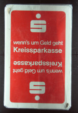 Alte Spielkarten -Kreissparkasse- F.X. Schmid Spielkarten Aufl.  Herz AS (OVP)