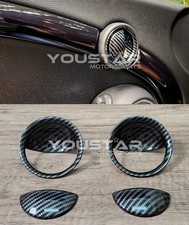 Set 4x CARBON EFFEKT Innentürgriff Blenden für MINI R55 R56 R57 R58 R59 JCW