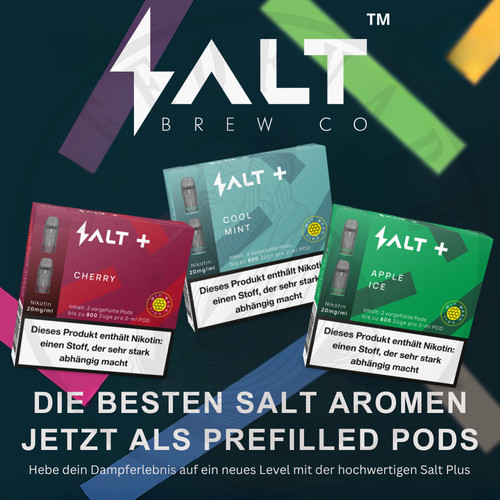 Salt plus zigarette shisha - e-zigarette, e-shisha