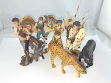 Schleich Fantasy Stammesmitglieder Wild Krieger Indianer 7 Figuren Tiere