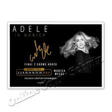 Adele  (in Munich ++)  Adele in Concert Autogrammfoto / Autograph TOP