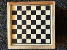 Schach Backgammon Holz Reisespiel 2in1 Brettspiel Set 32 Figuren NEU