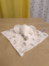 ? Elefant primark Kuscheltuch Schmusetuch grau weiß Elephant Schnuffeltuch Rar