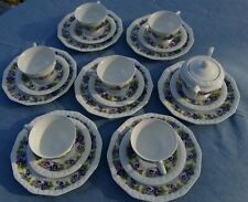  Rosenthal Stiefmütterchen Classic Rose Kaffeeservice 6 Gedecke + 3 Einzelteile