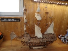 Adler von Lübeck Kriegsschiff Modell Segelschiff Unikat Streichhölzer 80 cm