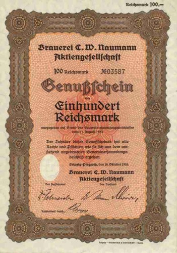 Brauerei naumann 1933 - brauerei, w.