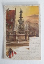 AK Nürnberg Tugendbrunnen, gel.1901, nach Borstendorf, EF 5Pf. Bayern