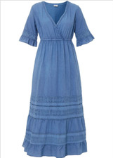 Sommer Damen Kleid Baumwolle