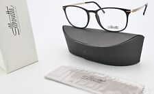 SILHOUETTE Brille SPX 2920 75 9020 52-17 140 Black Gold Optic Frame with Case