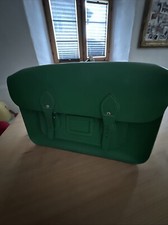 The Cambridge Satchel Original 13 Inch Umhängetasche Leder Tasche Neon Lachs Neu