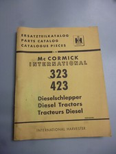 IHC Dieselschlepper 323,423 Original Ersatzteilkatalog Ausgabe 6.66