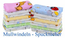 Mullwindeln Stoffwindeln Spucktücher Baumwollwindeln 68x80 Babytücher Spucktuch