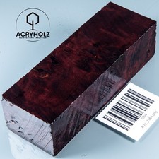 1964 Pappel Maser | 120x40x30 | Griffblock stabilisiert | ACRYHOLZ | Messergriff