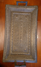 Tablett sehr alt aus Messing