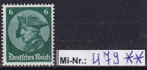 Deutsches reich 479 - deutsches, mi-nr.:
