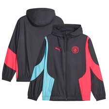 Puma Manchester City Trainingsjacke M - Pre Match - Unisex - Grau/Pink/Blau