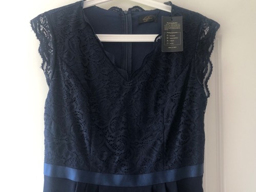 Kleid festlich blau - ,, mit