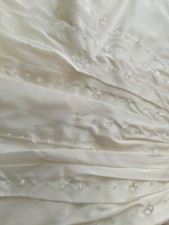 brautkleid, Rock und Corsage mit Jacke, Gr.42 Cremefarben, für große Frauen 