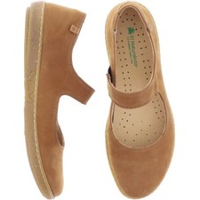 El Naturalista | Coral | N5301 | Cuero-Braun | Kalbsleder | Damen Riemchen-Balle