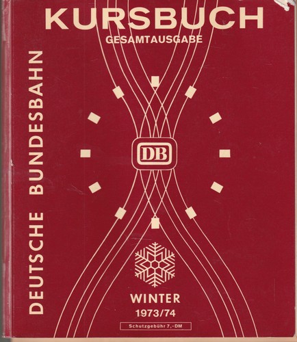 Original amtliches kursbuch - -,