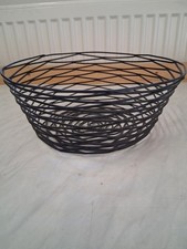 Metallkorb Drahtkorb Deko bzw. Obstkorb schwarz