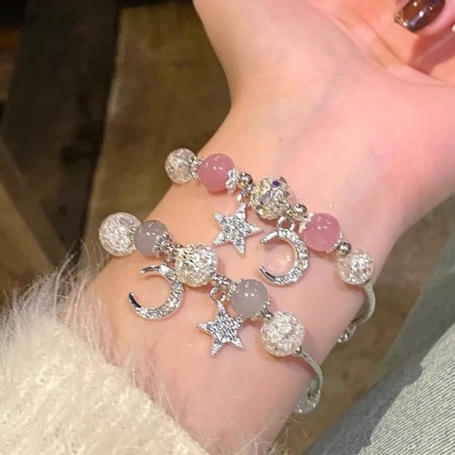 Perlenarmband mit erdbeerquarz - mit,