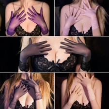 Damen Spitze Durchsichtig Kurz