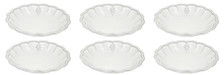 6er Set Suppenteller Pastateller ITALICA STEMMA 22cm weiß Keramik Virginia Casa