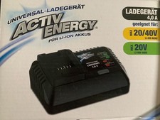 ACTIV ENERGY FERREX UNIVERSAL LADEGERÄT FÜR AKKU-PACK 20V/40V 2Ah 2,5Ah 5Ah