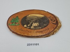 Wand Deko Meuselbach Schwarzmühle Waldfrieden Holz Birkenscheibe DDR #2311101