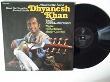 RARE LP - DHYANESH KHAN MASTER OF THE SAROD SHANKAR ETNIC ALI AKBAR  " WASHED "
