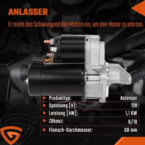 Anlasser starter kw für - starter,