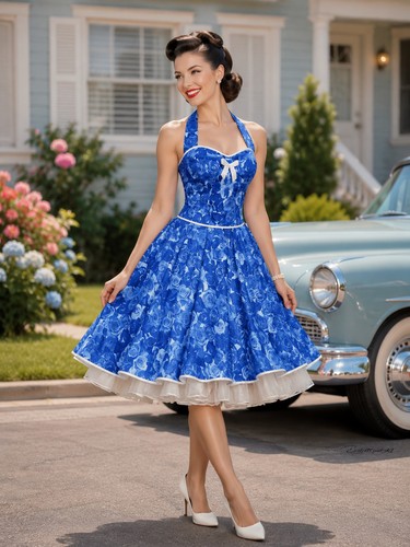 50er jahre kleid zum - kleid, petticoat