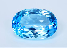 Topas Edelstein, intensives Blau – 26,33 Karat, ALGT-zertifiziert, 20x14x10 mm