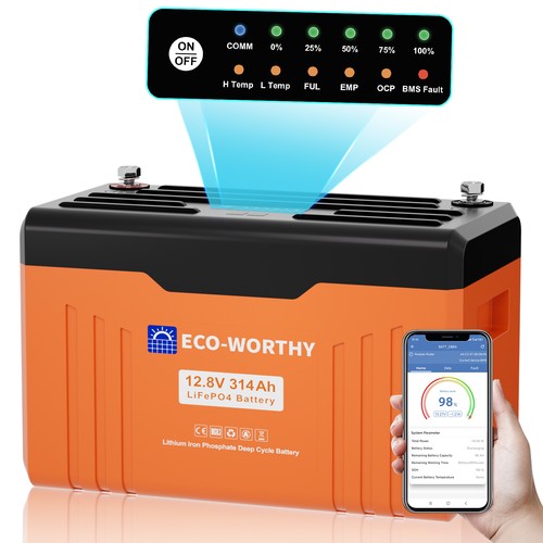Eco worthy 12v 314ah lifepo4 - eco-worthy,