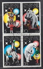 DDR 2364-2367: Zirkuskunst