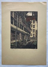 Holzschnitt Karl Maul Hamburg