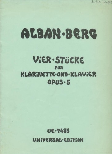 Vier stucke fur - klarinette, und