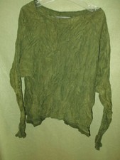 Privatsachen? Seide Crash Tunika 42 44 M L XL Bluse Shirt  langarm silk 40