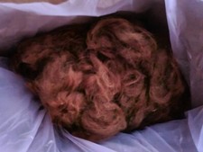 1 Kg  Alpakawolle braun, Rohwolle, Bastelwolle, Düngewolle,