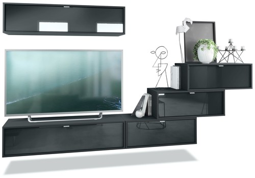 Wohnwand anbauwand fernsehwand - wohnwand,
