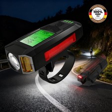 LED Fahrrad Frontlampe Beleuchtung 1200-mAh-Akku Wasserdicht Fahrrad-Licht Lampe